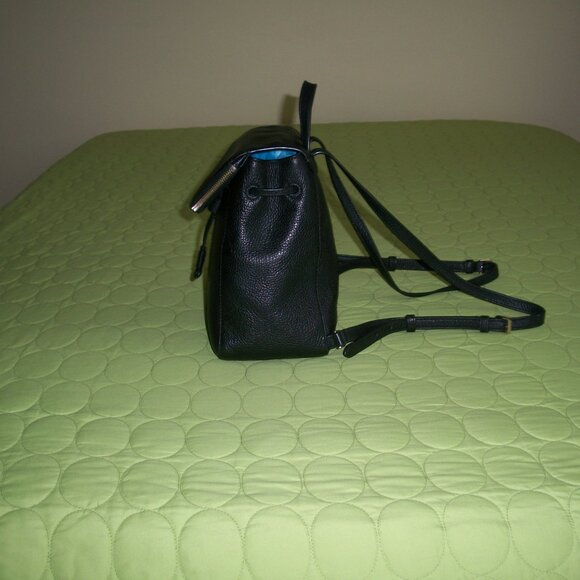 Kate Spade Leila Black Pebbled Leather Backpack/Purse main image 14